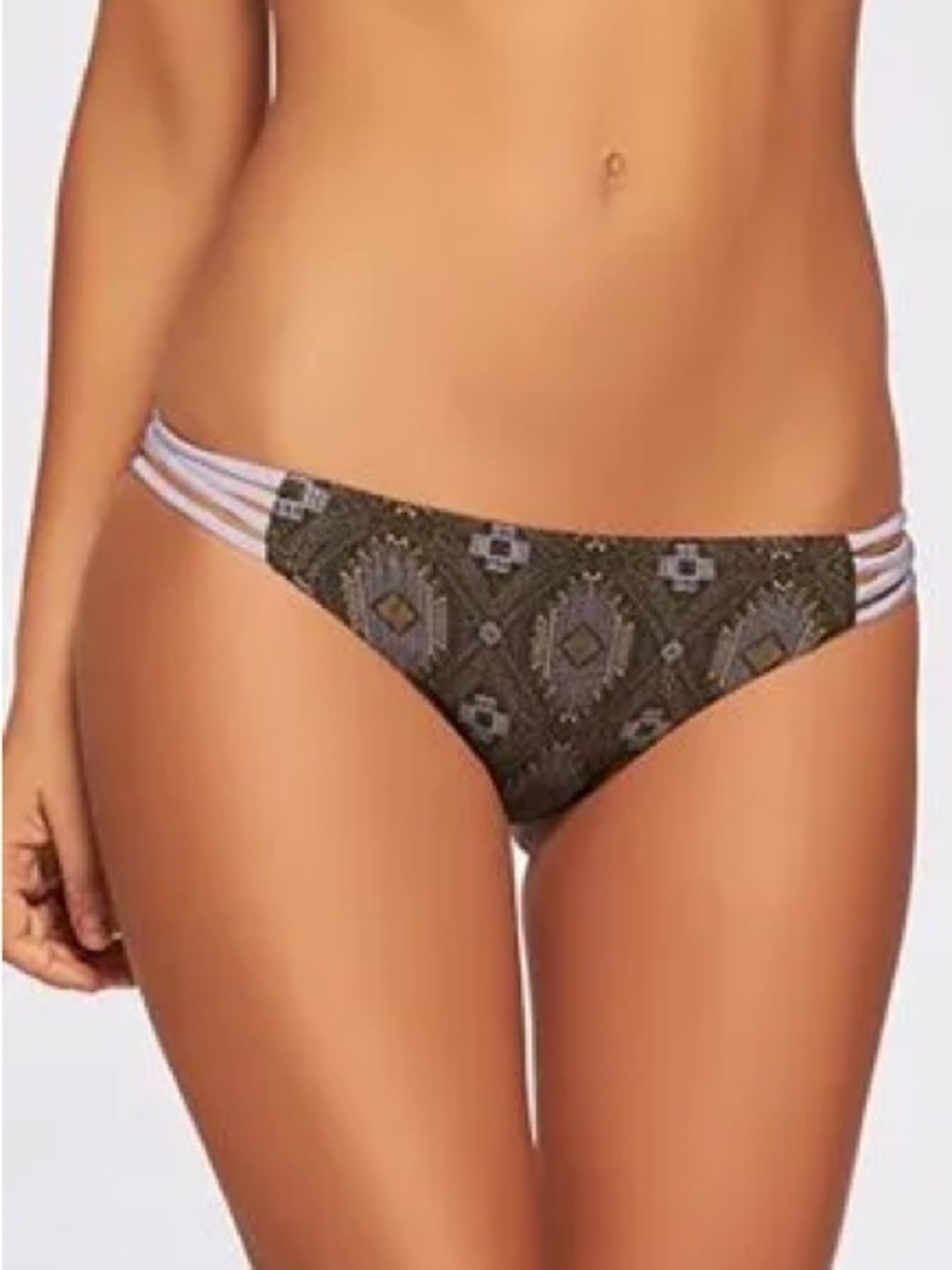 NWOT L*Space Low Down bikini bottoms grey lilac